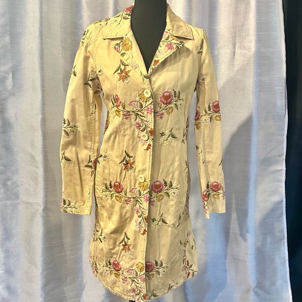 Vintage Johnny Was Floral Embroidered Jacket